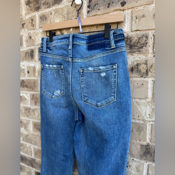 Flying Monkey denim straight leg raw hem  Jeans Sz 29 - Picture 3 of 12